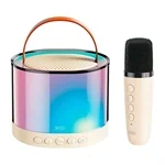 רמקול בלוטוס + אורות צבעוניים עם מיקרופון – XO (F47)