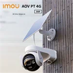 מצלמת אבטחה חכמה אלחוטית עם 4G, סוללה בלתי מוגבלת וצילום 3K UHD איכותי | IMOU AOV PT 5MP 2