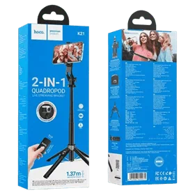 חצובת מוט סלפי עם שלט רחוק BLUETOOTH דגם HOCO K21